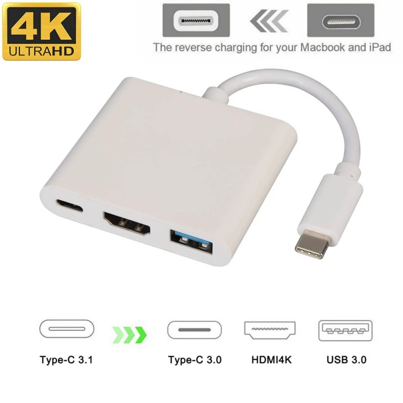 Type C To HDMI USB 3.0 Charging Adapter Converter USB-C 3.1 Hub Hdmi 4K Adapter for Mac Air Pro Huawei Mate10 Samsung S8 Plus
Type C To HDMI USB 3.0 Charging Adapter Converter USB-C 3.1 Hub Hdmi 4K Adapter for Mac Air Pro Huawei Mate10 Samsung S8 Plus