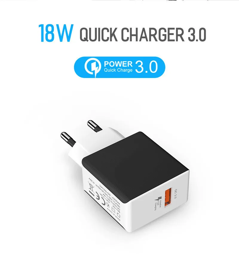 Quick Charge 3.0 QC 3.0 USB Wall Fast Travel Charger For SAMSUNG Huawei Xiaomi For iphone phone Quick Charge cable
Quick Charge 3.0 QC 3.0 USB Wall Fast Travel Charger For SAMSUNG Huawei Xiaomi For iphone phone Quick Charge cable