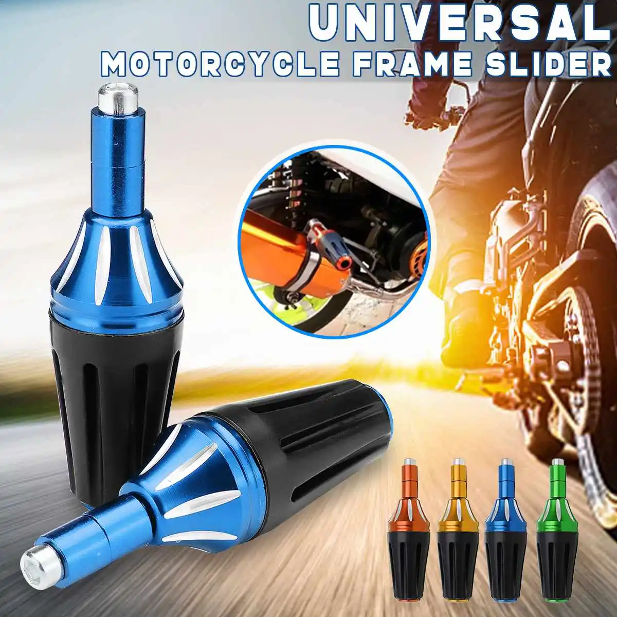 Universall Motorcycle Motocicleta CNC Front Fork Frame Slider Crash Protector For Yamaha Hond Suzuki Screw Bolt Crash Protection
Universall Motorcycle Motocicleta CNC Front Fork Frame Slider Crash Protector For Yamaha Hond Suzuki Screw Bolt Crash Protection
