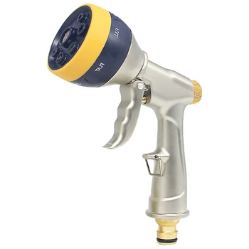 Handheld Zinc Alloy Cleaning Pets Showering Garden Hose Nozzle Lawn Home High Pressure With 7 Patterns Multifunctional Watering
Handheld Zinc Alloy Cleaning Pets Showering Garden Hose Nozzle Lawn Home High Pressure With 7 Patterns Multifunctional Watering