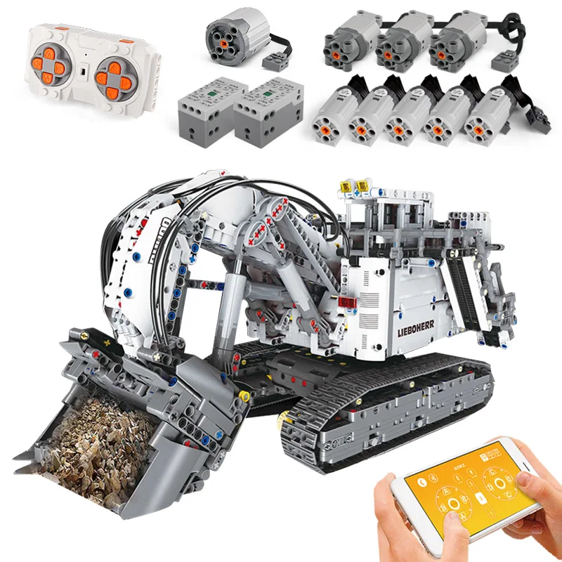 in stock DHL Technic series Terex RH400 Mining Excavator R 9800 Motor Car Model Building Blocks Bricks Compatible 42100 TOYS
in stock DHL Technic series Terex RH400 Mining Excavator R 9800 Motor Car Model Building Blocks Bricks Compatible 42100 TOYS