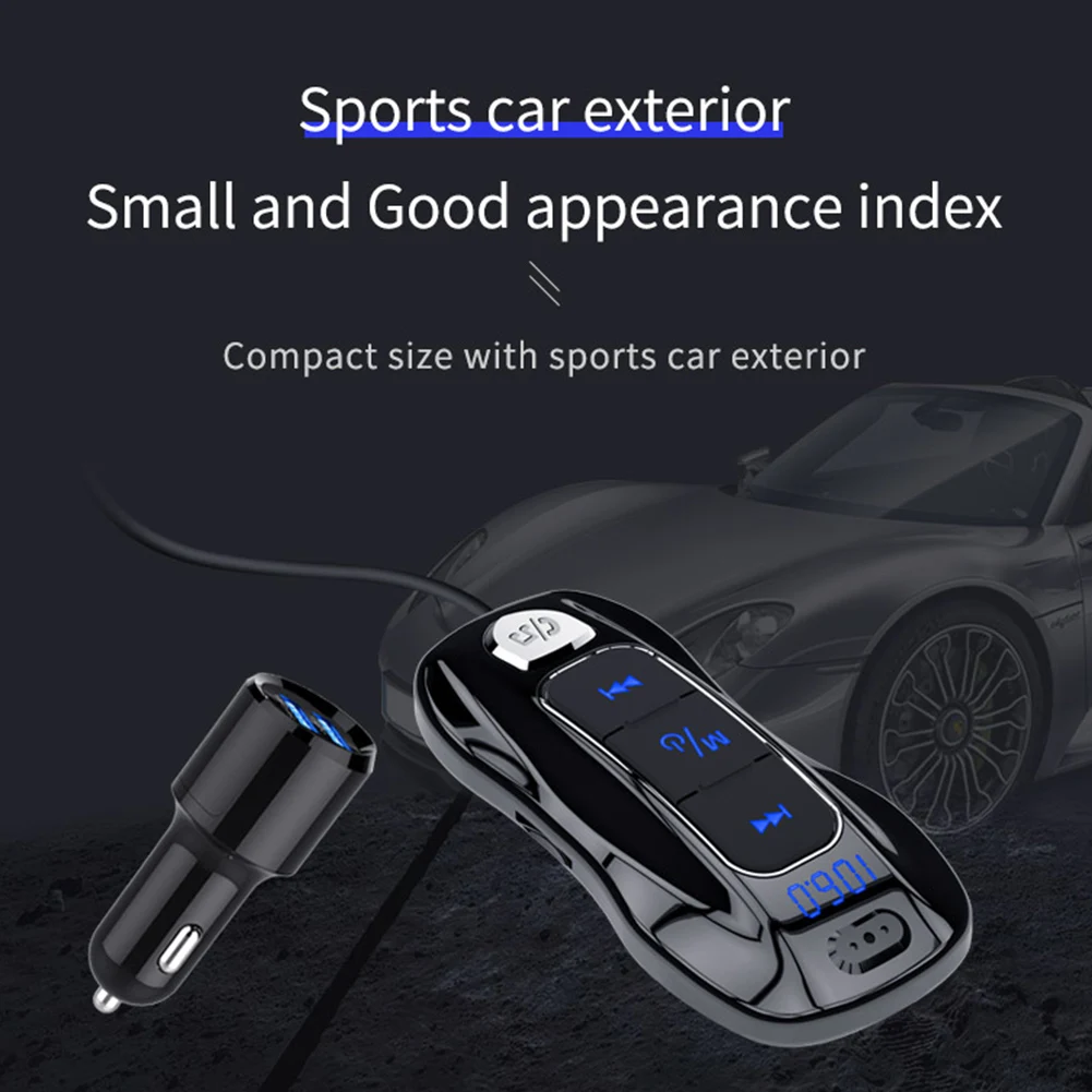 BluetoothMP3 Player Handsfree Car Kit FM Transmitter support TF Card U disk QC2.0 3.1A 5V Fast Dual USB Charger Power Adapter
BluetoothMP3 Player Handsfree Car Kit FM Transmitter support TF Card U disk QC2.0 3.1A 5V Fast Dual USB Charger Power Adapter