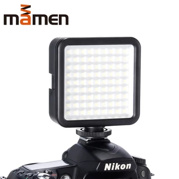 MAMEN LED Light W81 6000K Mini LED Video Camera Light Dimmable 81 LED Photographic Lighting Lamp for DSLR Canon Nikon Pentax
MAMEN LED Light W81 6000K Mini LED Video Camera Light Dimmable 81 LED Photographic Lighting Lamp for DSLR Canon Nikon Pentax