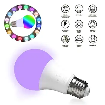 E27 Bedroom Party Bluetooth Lamp Bluetooth Smart Bulb Super Bright Durable Bluetooth Light Decoration
E27 Bedroom Party Bluetooth Lamp Bluetooth Smart Bulb Super Bright Durable Bluetooth Light Decoration