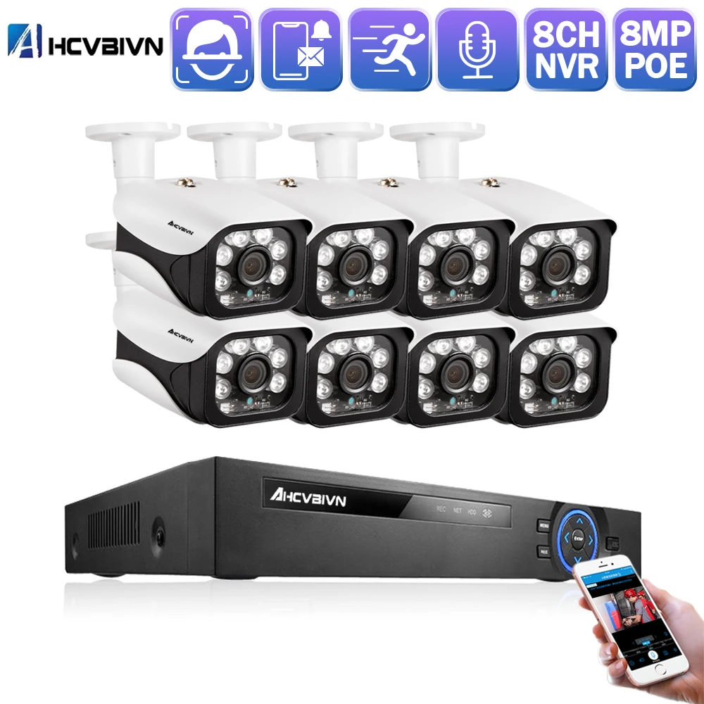 Face Detection Recognition 8CH 5MP Wireless NVR POE Security Camera System Outdoor CCTV Video Surveillance Video Recorder Kit
Face Detection Recognition 8CH 5MP Wireless NVR POE Security Camera System Outdoor CCTV Video Surveillance Video Recorder Kit