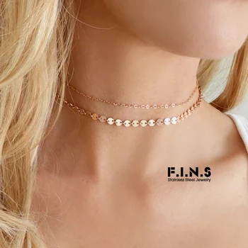 F.I.N.S 3 PCS No Darken Real 316L Stainless Steel Necklace Women Minimalist Choker Necklace 15mm Pendant Necklace for Women
F.I.N.S 3 PCS No Darken Real 316L Stainless Steel Necklace Women Minimalist Choker Necklace 15mm Pendant Necklace for Women