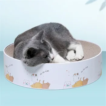 Cat Round Corrugated Paper Scratch Board Bed Mat Kitten Catnip Scratcher Claws Care Grinding Nails Pet Cat Scratching Cardboard
Cat Round Corrugated Paper Scratch Board Bed Mat Kitten Catnip Scratcher Claws Care Grinding Nails Pet Cat Scratching Cardboard