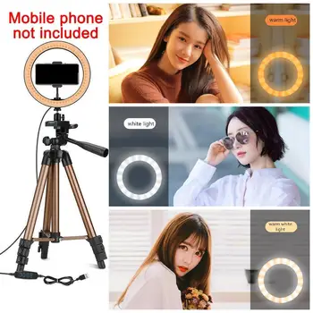 1Pcs 10 Inch Selfie Ring Light with 50 Inch Tripod Picture For Makeup Phone Stream, Stand Live Holder LED Light To & Camera T4H7
1Pcs 10 Inch Selfie Ring Light with 50 Inch Tripod Picture For Makeup Phone Stream, Stand Live Holder LED Light To & Camera T4H7