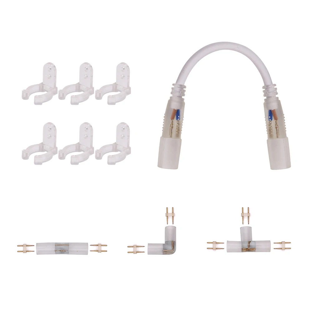 5pcs T I L Shape Straight Middle Conector Neon Tube Clips for Round Two Wire 14mm 220V Neon Light Strip Connector Accessories
5pcs T I L Shape Straight Middle Conector Neon Tube Clips for Round Two Wire 14mm 220V Neon Light Strip Connector Accessories