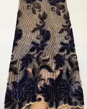 Latest African lace fabric 2019 High Quality Velvet Lace royal Blue Nigerian Lace Fabrics For Wedding dress 5yards
Latest African lace fabric 2019 High Quality Velvet Lace royal Blue Nigerian Lace Fabrics For Wedding dress 5yards