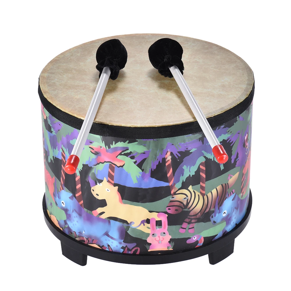 10 Inch Wooden Floor Drum Gathering Club Carnival Percussion Instrument with 2 Mallets for Kids Children
10 Inch Wooden Floor Drum Gathering Club Carnival Percussion Instrument with 2 Mallets for Kids Children