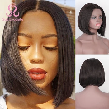 SUe EXQUISITE Lace Front Synthetic Wigs Brown Short Straight Mid-Point Synthetic Women's Wigs Heat-Resistant Full Wigs
SUe EXQUISITE Lace Front Synthetic Wigs Brown Short Straight Mid-Point Synthetic Women's Wigs Heat-Resistant Full Wigs