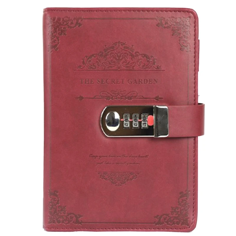 Retro Notebook Password Book with Lock Creative School Office Supplies Stationery Personal Diary Journal Cover Planner.
Retro Notebook Password Book with Lock Creative School Office Supplies Stationery Personal Diary Journal Cover Planner.