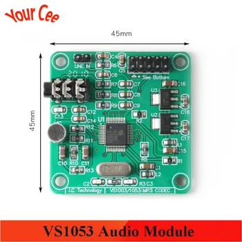VS1053 Audio Module MP3 Player Development Board Module With onboard Recording SPI OGG Encoding Recording Control Signal Filter
VS1053 Audio Module MP3 Player Development Board Module With onboard Recording SPI OGG Encoding Recording Control Signal Filter