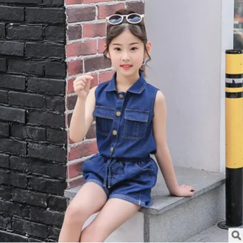 Girls Denim Clothing Set 2019 New Summer Kids Cute Clothes Sets Children Casual Sports Suits 2 Piece Blue Color Size4-14 ly315
Girls Denim Clothing Set 2019 New Summer Kids Cute Clothes Sets Children Casual Sports Suits 2 Piece Blue Color Size4-14 ly315