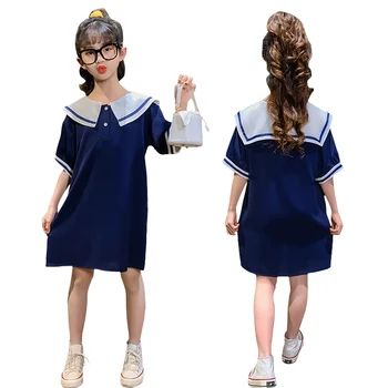 navy blue school style dress age for 4 - 16 years teenage girl simple loose dress 2020 new summer beach clothes big girls frocks
navy blue school style dress age for 4 - 16 years teenage girl simple loose dress 2020 new summer beach clothes big girls frocks
