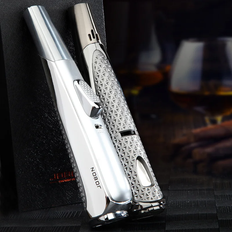 Jobon New Pen Spray Gun Jet Butane Pipe Lighter Metal Gas Kitchen Welding Torch Turbo Windproof Cigar Lighter Gadgets For Men
Jobon New Pen Spray Gun Jet Butane Pipe Lighter Metal Gas Kitchen Welding Torch Turbo Windproof Cigar Lighter Gadgets For Men