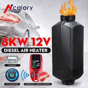 

12V 8KW Air Diesels Fuel Heater 8000W Car Heater New Remote control+Free Silencer for RV Car Truck Motor Home Boat Bus Motorhome