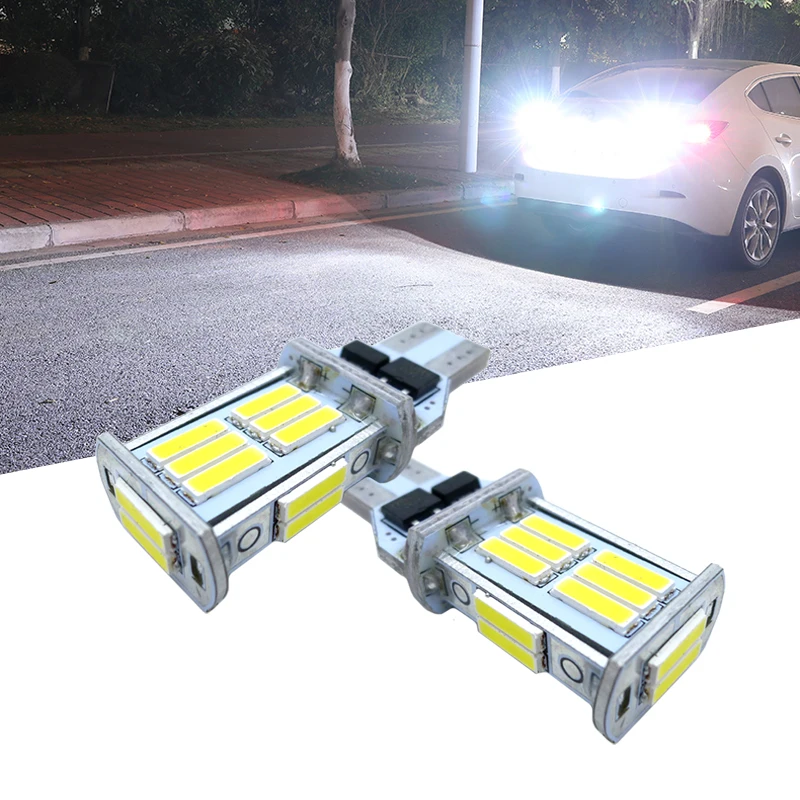 2x W16W T15 LED Bulbs 7020 SMD Canbus OBC Error Free LED Backup Light 921 912 W16W LED Bulbs Car Reverse Lamp Xenon White 12-24V
2x W16W T15 LED Bulbs 7020 SMD Canbus OBC Error Free LED Backup Light 921 912 W16W LED Bulbs Car Reverse Lamp Xenon White 12-24V