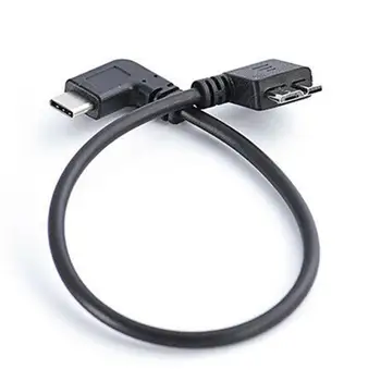Angle 90 Degree USB3.1 Type-C to USB 3.0 Micro B Cable 5Gbps Data Connector Adapter For Hard Drive Cell phone PC OTG C Type
Angle 90 Degree USB3.1 Type-C to USB 3.0 Micro B Cable 5Gbps Data Connector Adapter For Hard Drive Cell phone PC OTG C Type