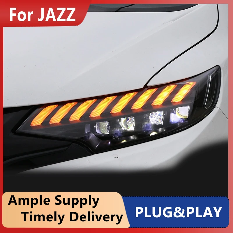 Cars Headlight For Honda FIT JAZZ GK5 2018 Headlights LED DRL Running lights Bi-Xenon Beam Fog lights angel eyes Auto
Cars Headlight For Honda FIT JAZZ GK5 2018 Headlights LED DRL Running lights Bi-Xenon Beam Fog lights angel eyes Auto