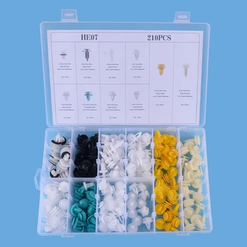 CITALL ABS 210x Car Body Bumper Rivet Door Trim Clip Fastener Push Pin Assortment fit for GM Chrysler Ford Jeep Toyota BMW etc
CITALL ABS 210x Car Body Bumper Rivet Door Trim Clip Fastener Push Pin Assortment fit for GM Chrysler Ford Jeep Toyota BMW etc