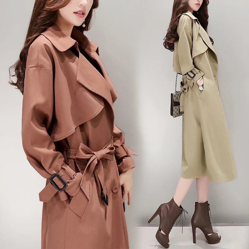 Trench Coat Women's Mid-length Korean-style Spring And Autumn 2018 New Style Loose-Fit Slimming Versatile Double Breasted over-t
Trench Coat Women's Mid-length Korean-style Spring And Autumn 2018 New Style Loose-Fit Slimming Versatile Double Breasted over-t