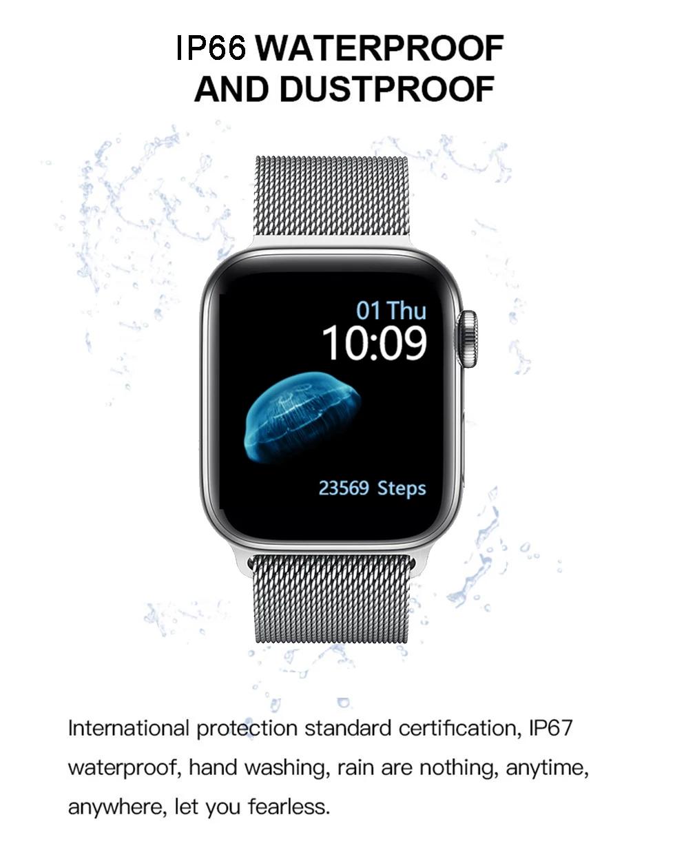 IWO 13 T500 Smartwatch Series 5 Bluetooth Call 44mm Heart Rate Monitor Blood Pressure Smart Watch for Apple Android PK IWO Max (2)