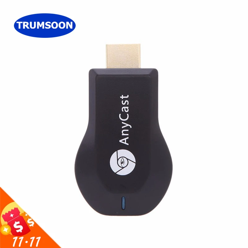 TRUMSOON TV Stick Mirascreen HDMI Dongle Receiver Anycast Miracast DLNA Airplay 1080P for Android iOS Phones to TV
TRUMSOON TV Stick Mirascreen HDMI Dongle Receiver Anycast Miracast DLNA Airplay 1080P for Android iOS Phones to TV