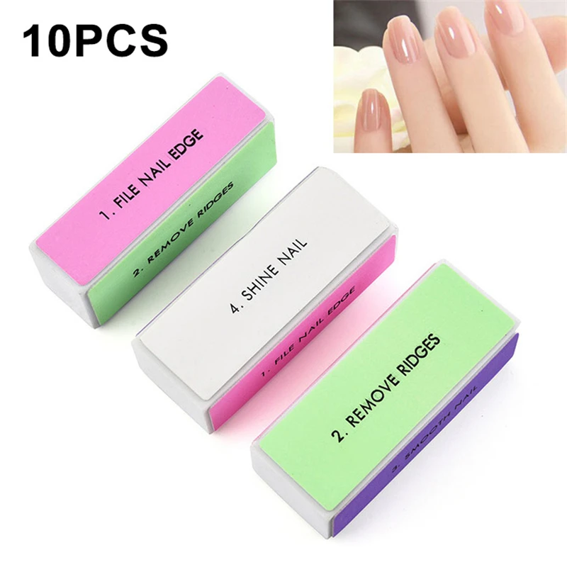 10pcs Nail Buffer File Grinding Sanding Polishing Buffing Block 4 Steps Colorful Nail Files Manicure Pedicure Nail Art Tools
10pcs Nail Buffer File Grinding Sanding Polishing Buffing Block 4 Steps Colorful Nail Files Manicure Pedicure Nail Art Tools