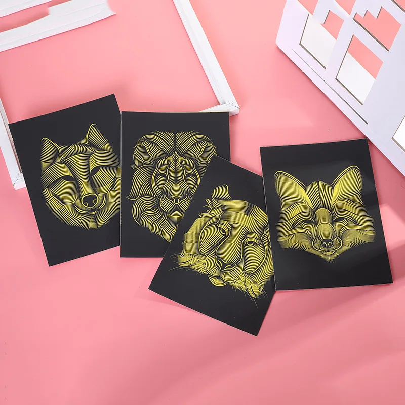 Scraping Painting Insect Animal Series Black Colorful Small Number Children's Cognitive DIY Graffiti Scratch Art Paper Drawing
Scraping Painting Insect Animal Series Black Colorful Small Number Children's Cognitive DIY Graffiti Scratch Art Paper Drawing