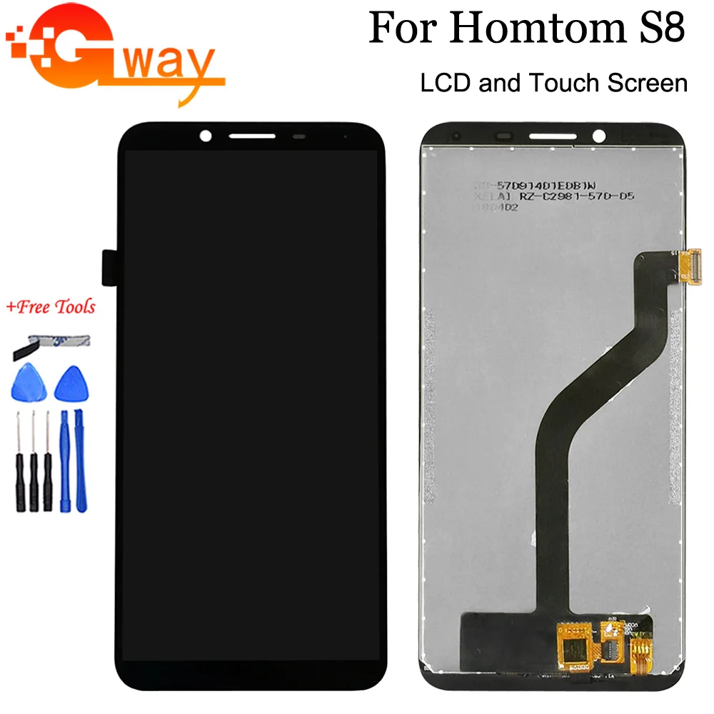 Black 5.7" For Homtom S8 LCD Display And Touch Screen Digitizer Assembly Repair Parts For HomTom S8 Accessory With Tools
Black 5.7" For Homtom S8 LCD Display And Touch Screen Digitizer Assembly Repair Parts For HomTom S8 Accessory With Tools