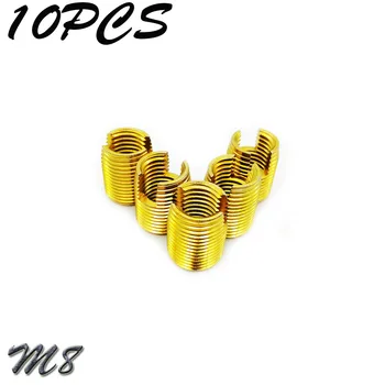 10Pcs M8 Galvanized Self Tapping insert Screw Bushing 302 Slotted Type Wire Thread Insert Nut Repair
10Pcs M8 Galvanized Self Tapping insert Screw Bushing 302 Slotted Type Wire Thread Insert Nut Repair