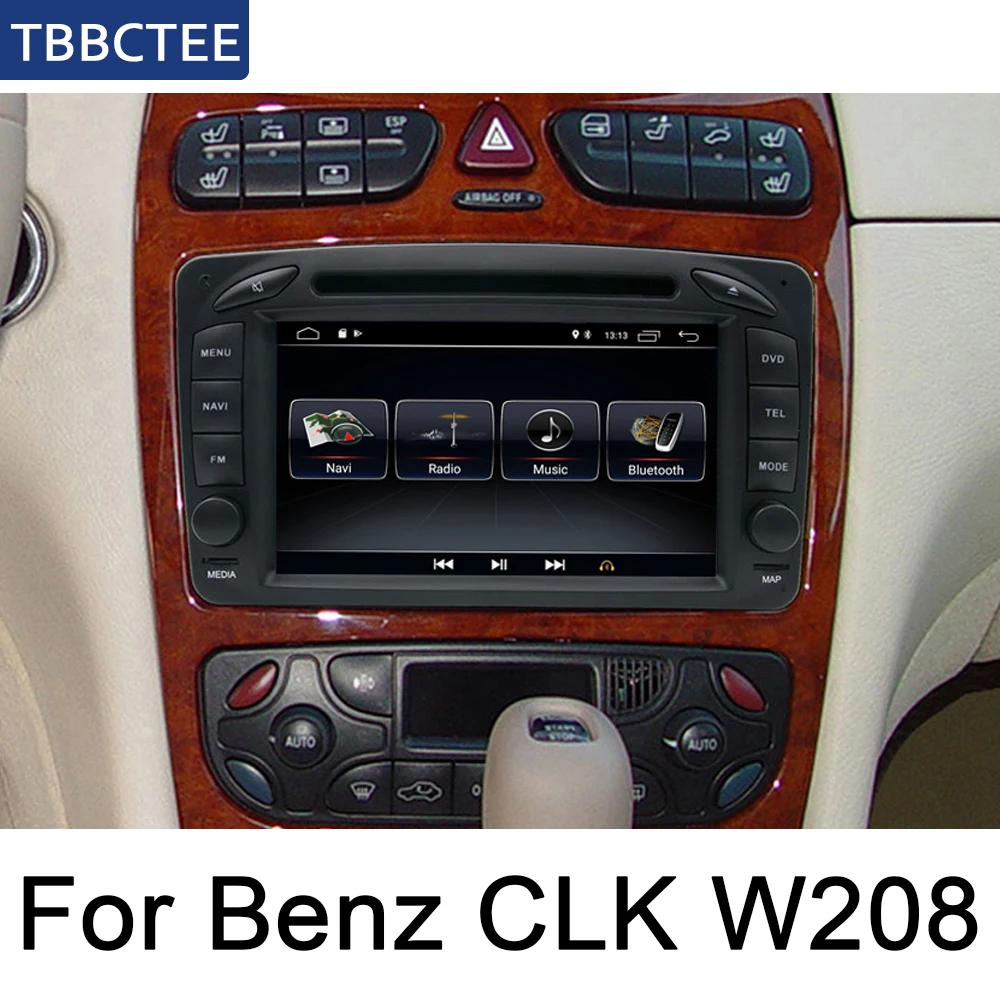 Автомагнитола для Mercedes Benz CLK C208 W208 1996 ~ 2008 NTG DVD плеер GPS навигация Android HD система