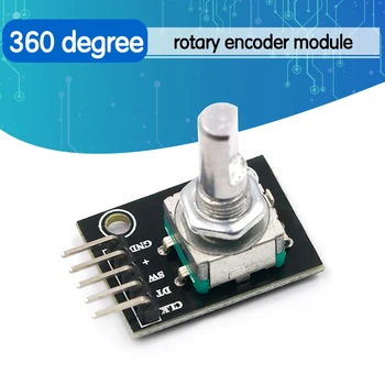 360 Degrees Rotary Encoder Module For Arduino Brick Sensor Switch Development Board KY-040 With Pins
360 Degrees Rotary Encoder Module For Arduino Brick Sensor Switch Development Board KY-040 With Pins