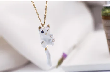 CH-1000 2020 New Hot Fashion White Cat Pendant Lovely Feautiful Romantic Girl Necklaces For Women Jewelry
CH-1000 2020 New Hot Fashion White Cat Pendant Lovely Feautiful Romantic Girl Necklaces For Women Jewelry