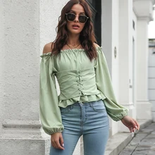 White Chiffon Blouse Women Off Shoulder Belts Bandage Shirts Tops Female Fashion Sexy Lantern Long Sleeve Blouses Femme Blusa
White Chiffon Blouse Women Off Shoulder Belts Bandage Shirts Tops Female Fashion Sexy Lantern Long Sleeve Blouses Femme Blusa