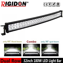 RIGIDON Curved Dual-Row 32inch/180W LED Light Bar Flood Spot Combo Beam for Off-road 4WD 4x4 Truck SUV ATV Truck Boat
RIGIDON Curved Dual-Row 32inch/180W LED Light Bar Flood Spot Combo Beam for Off-road 4WD 4x4 Truck SUV ATV Truck Boat