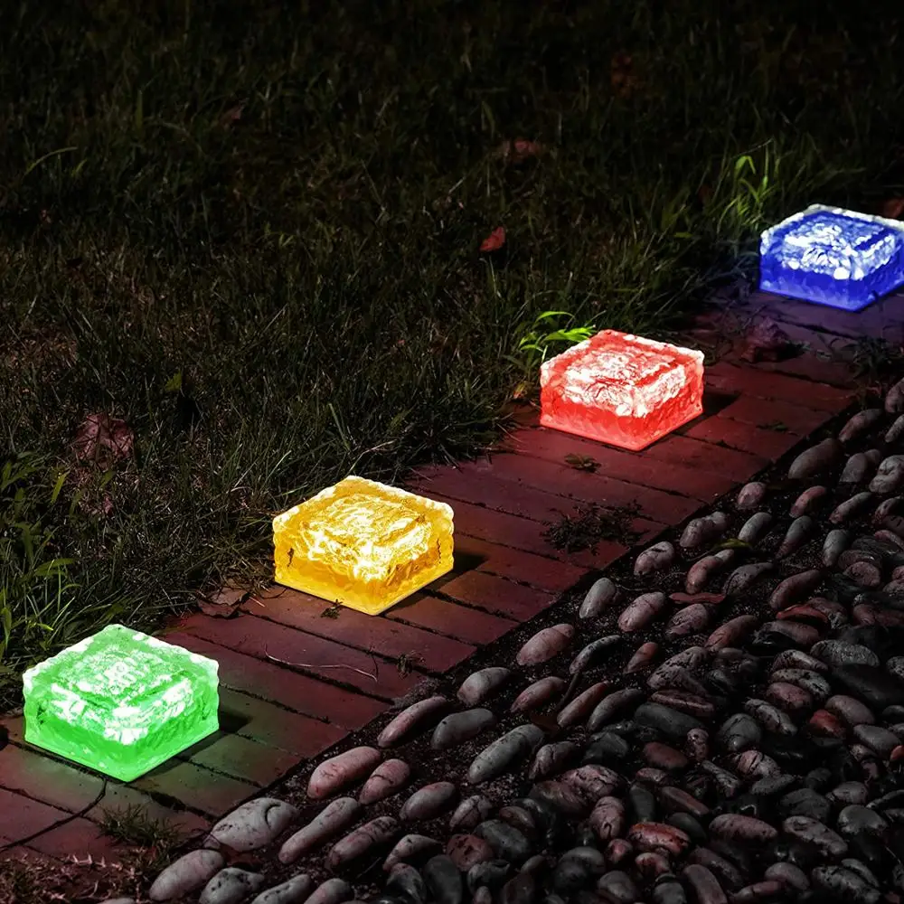 4Pcs Solar Glass Brick Light Ice Cube Lights LED Landscape Buried Light Square Cube Frosted Outdoor Path Road Yard Decoration
4Pcs Solar Glass Brick Light Ice Cube Lights LED Landscape Buried Light Square Cube Frosted Outdoor Path Road Yard Decoration