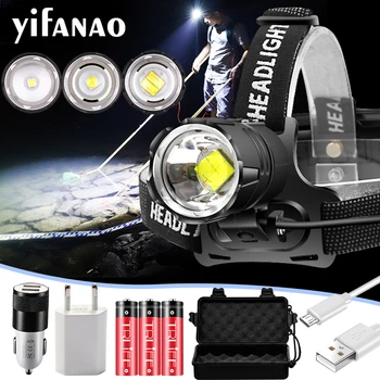 High Power XHP90.2 LED Headlamp Flashlight XHP70.2/XHP50/V6 Camping headlight Portable lantern Head Lamp Zoomable USB Torches
High Power XHP90.2 LED Headlamp Flashlight XHP70.2/XHP50/V6 Camping headlight Portable lantern Head Lamp Zoomable USB Torches