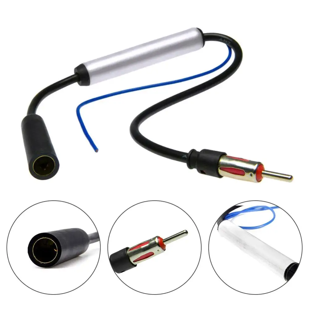 12V Inline Car Antenna Aerial Radio AM & FM Inline Signal Amplifier Amp Booster Wire Equipment Kit
12V Inline Car Antenna Aerial Radio AM & FM Inline Signal Amplifier Amp Booster Wire Equipment Kit