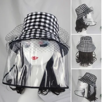 Anti-spitting Protective Bucket Hat with Dustproof Transparent Detachable Cover Outdoor Women Face Cover Hat A66
Anti-spitting Protective Bucket Hat with Dustproof Transparent Detachable Cover Outdoor Women Face Cover Hat A66