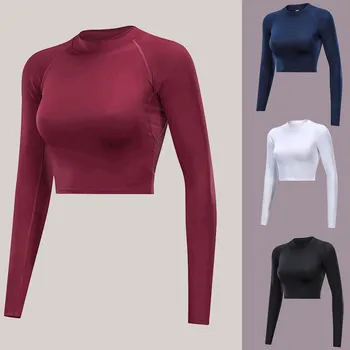 Women Fitness Yoga Top Cropped Top Tight Sport Shirts Women Gym Clothes Long Sleeve Workout Top Gym Running Sportswear
Women Fitness Yoga Top Cropped Top Tight Sport Shirts Women Gym Clothes Long Sleeve Workout Top Gym Running Sportswear