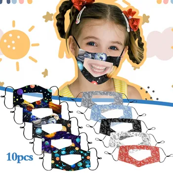 10PC Kids Children Outdoor Cotton Mask Anime Print Earloops Face Mask Clear Window Visible Expression For Deaf Mute mascherine
10PC Kids Children Outdoor Cotton Mask Anime Print Earloops Face Mask Clear Window Visible Expression For Deaf Mute mascherine