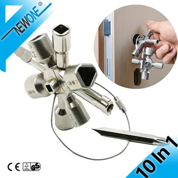 10 In 1 Multifunction Cross Switch Key Wrench Alloy Universal Square Triangle Elevator Electrical Cupboard Box Train Cabinet
10 In 1 Multifunction Cross Switch Key Wrench Alloy Universal Square Triangle Elevator Electrical Cupboard Box Train Cabinet