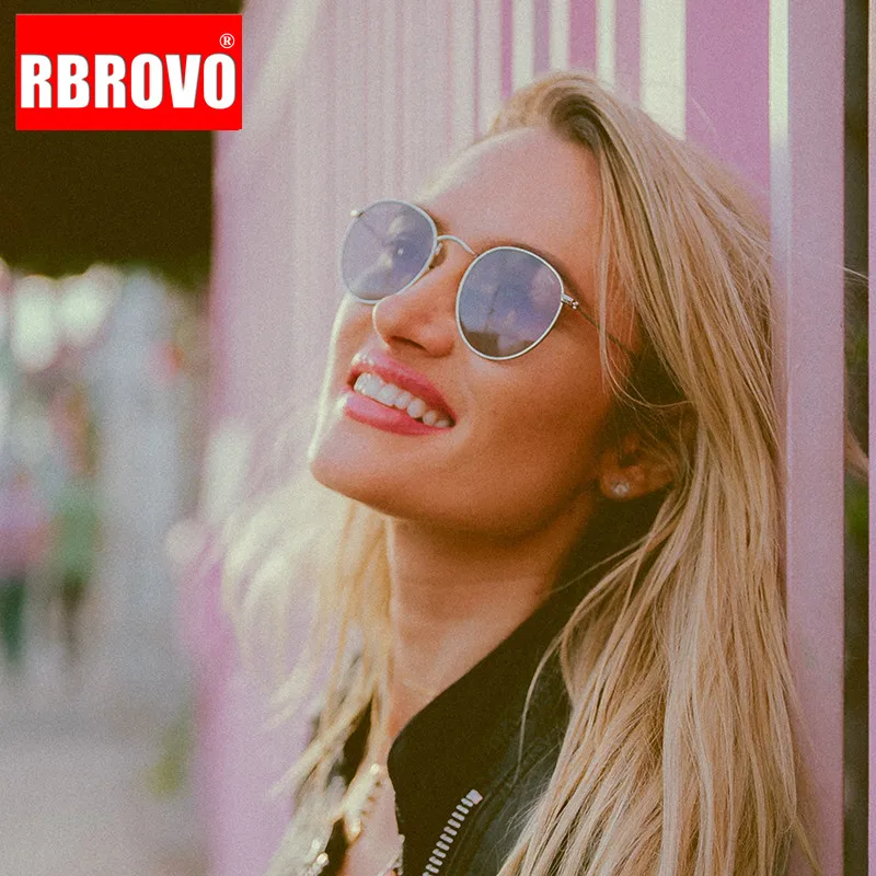 Женские и мужские овальные очки RBROVO солнцезащитные с градиентными линзами для