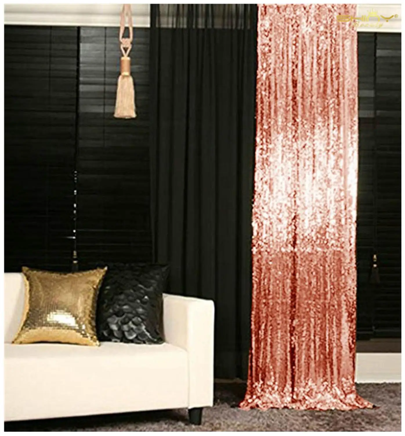 Shinybeauty Sequin Wedding Backdrop Blush Color Glitter Curtain Decoration Background For Birthday Party-M190727 
Shinybeauty Sequin Wedding Backdrop Blush Color Glitter Curtain Decoration Background For Birthday Party-M190727