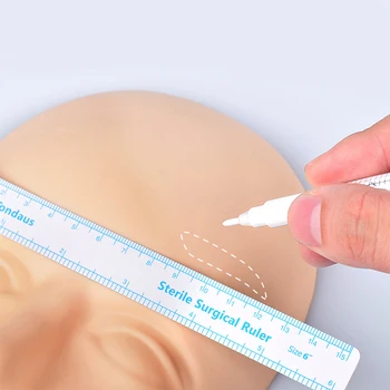 Microblading Supplies Tattoo Surgical Skin Marker Pen with Measure Ruler White Marker Pen for Permanent Makeup Eyebrow Lip
Microblading Supplies Tattoo Surgical Skin Marker Pen with Measure Ruler White Marker Pen for Permanent Makeup Eyebrow Lip