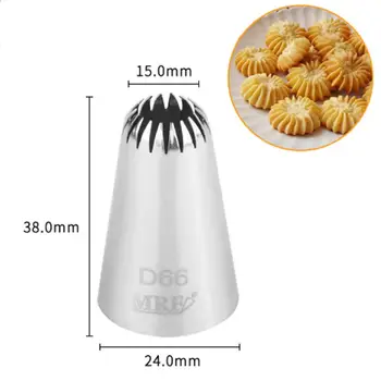 #D66/#7142 Stainless Steel DIY Icing Piping Tips Cupcake Cake Cream Piping Nozzle Cookie Parsty Fondant Cake Decorating Tool
#D66/#7142 Stainless Steel DIY Icing Piping Tips Cupcake Cake Cream Piping Nozzle Cookie Parsty Fondant Cake Decorating Tool
