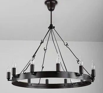 Black 9/12/15pcs E14 candle lights Luminaires Vintage Chandelier Lamp Iron Bar Restaurant Kitchen Large lustres hanging Lamps
Black 9/12/15pcs E14 candle lights Luminaires Vintage Chandelier Lamp Iron Bar Restaurant Kitchen Large lustres hanging Lamps